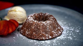 Are You Kidding Me?! This Mini Chocolate Bundt Cake Only Takes 1\/2 Tbsp of Flour and It's AMAZING!