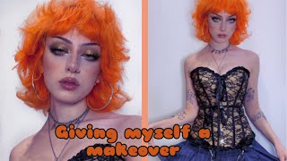 Giving myself a makeover! (Makeup, hair, clothes)