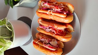 Hot Dog 🌭 Sandwich with Lamb Sausages || 🌭 || RESTAURANT STYLE || @RareRuchiAdventures-UK