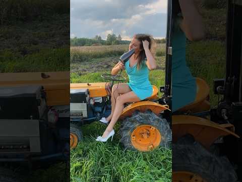 Утро в деревне 🏠🫶🚜 #аннажаки #минитрактор #макжак #карелия #строимдом