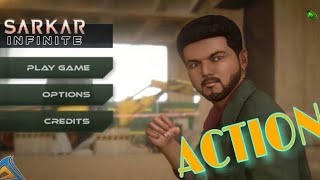South superstar Vijay fighting with villians sarkar infinite full game paly new high score screenshot 2