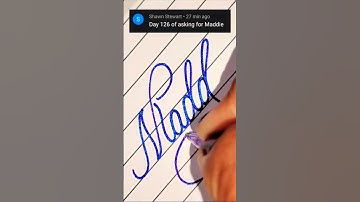 Say my name -- Maddie!  Practice lettering and cursive with me!  Practica conmigo!