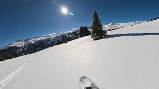 Second Run Traversing To Tickler Gulch, Hunting Fresh Lines - Loveland Basin Ski Area