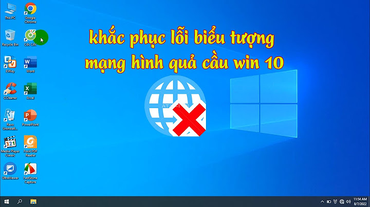 Icon wifi windows 10 lỗi