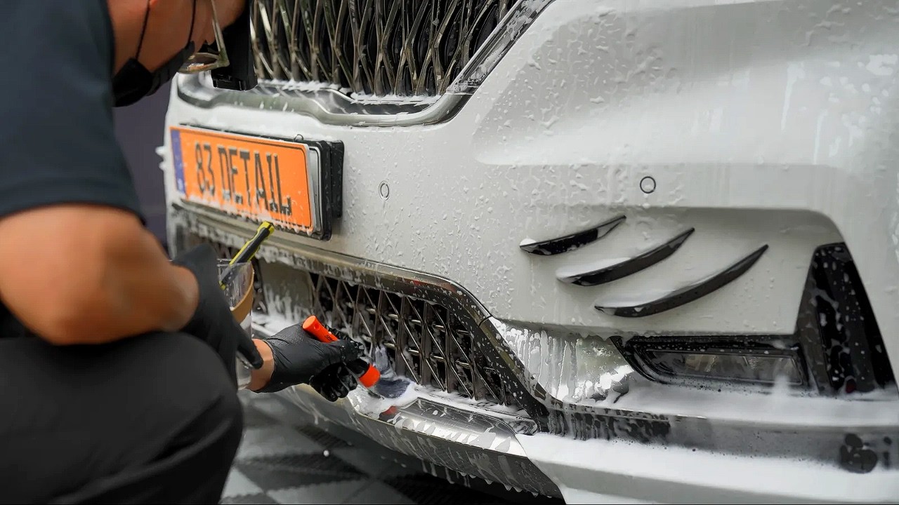 노상주차 찌든때 제거 카니발 디테일링 세차