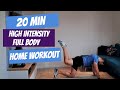 20 min intense hiit home workout  do this everyday and you will get great results  buenofit