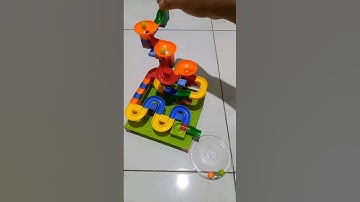 ASMR marble run rotating and rolling #asmr #satisfying #relaxing #marble #buildingblocks #shorts