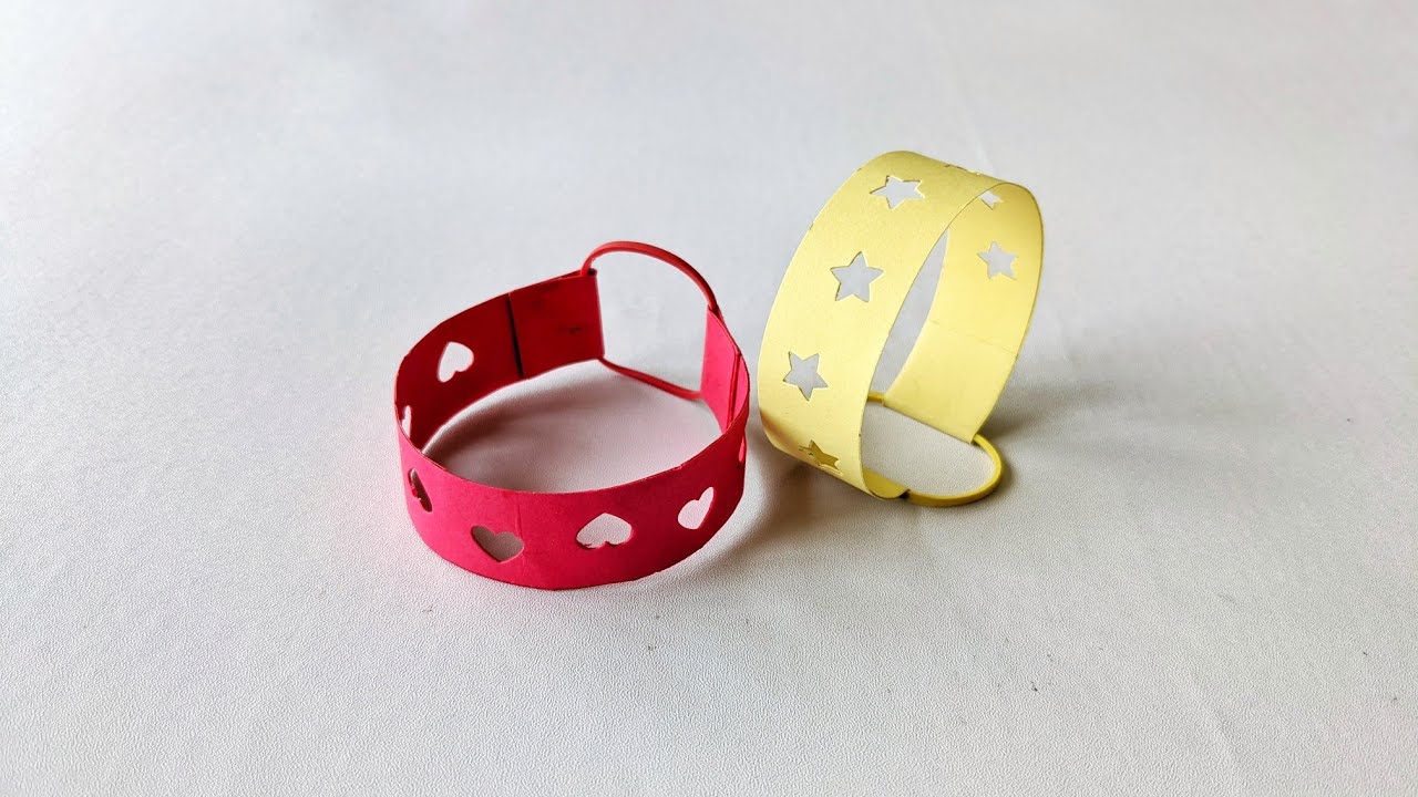 Paper Bracelet DIY Bracelet Ideas Paper Craft Dinesh Arts YouTube
