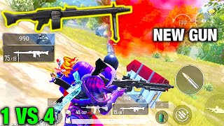 My First Time Use New Gun MG3 | SOLO vs SQUAD PUBG MOBILE