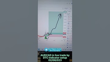 AUDCAD in live trade by DTC indicator setup