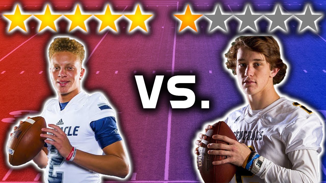 5 Star Recruit vs 1 Star Recruit *QUARTERBACK EDITION* | Sharpe Sports ...