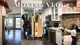 MOVING VLOG 1 | Moving to ATL, Move in Day, Getting My Keys, Unpack With Me