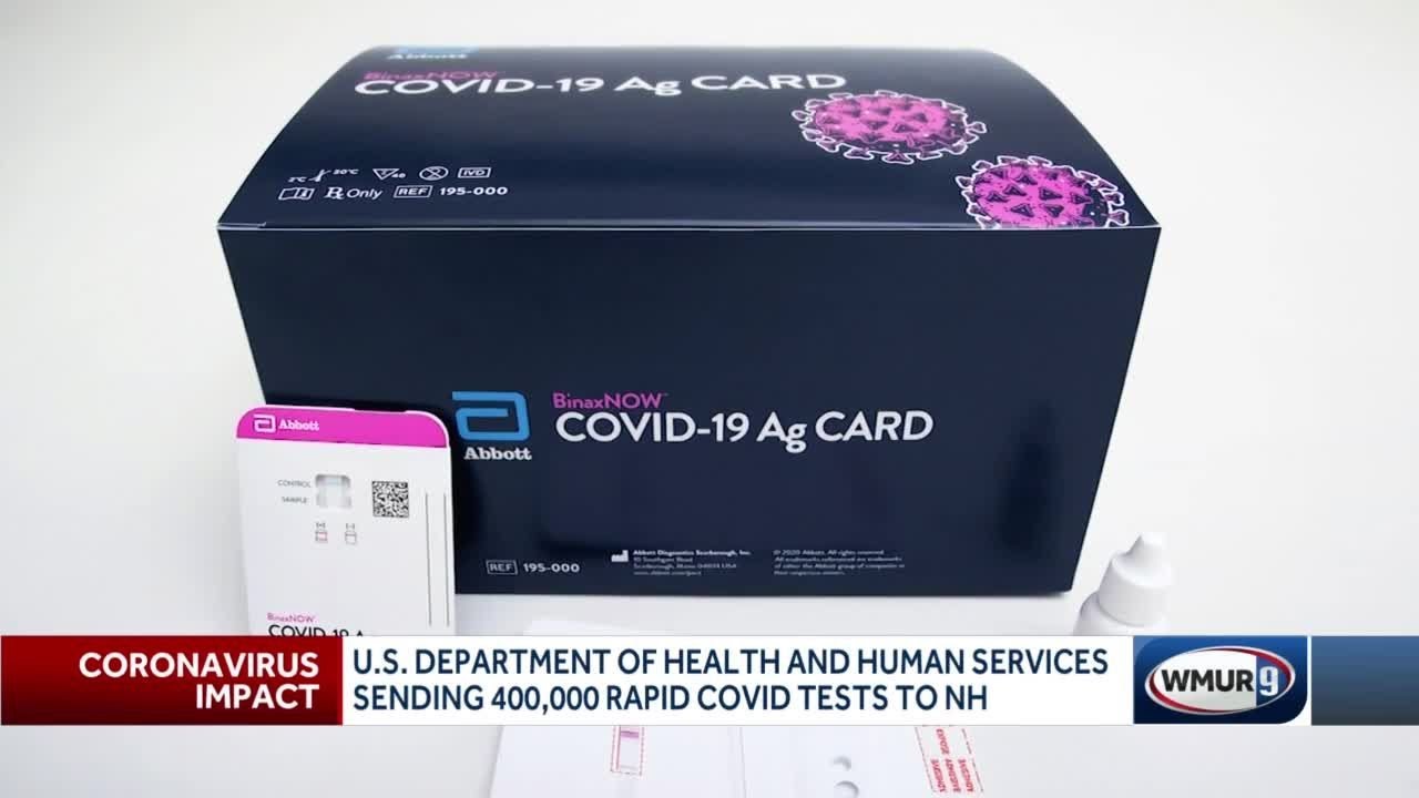 US DHHS sends rapid COVID-19 tests to NH