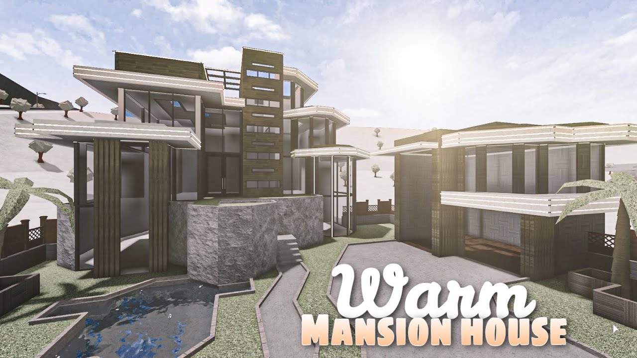 Bloxburg Mansion Warm House No Large Plot House Build Youtube