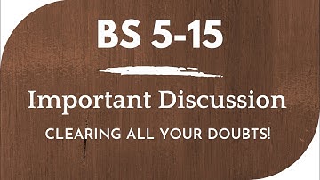 Important Lecture For BS5-15 | Clearing all your points | Sir Naeemullah mahar