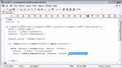 Beginner PHP Tutorial   57   Creating a Find and Replace Application Part 4 flv