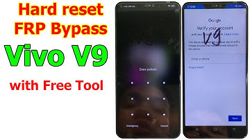 Vivo V9 (vivo 1723) Hard reset/Frp Bypass /Pattern, Pin, Password Unlock with Free Tool