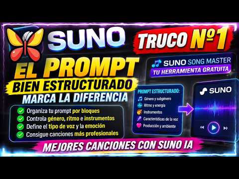 🦋 SUNO 2026: TIP #1 HOW TO CREATE BETTER PROMPTS AND SONGS WITH SUNO AI