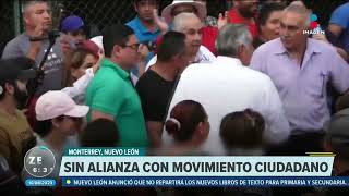 #AdánAugusto López se reunió con simpatizantes en Monterrey, Nuevo León, ahí mencionó que no ve viable una