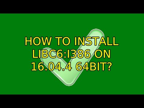How to install libc6:i386 on 16.04.4 64bit?