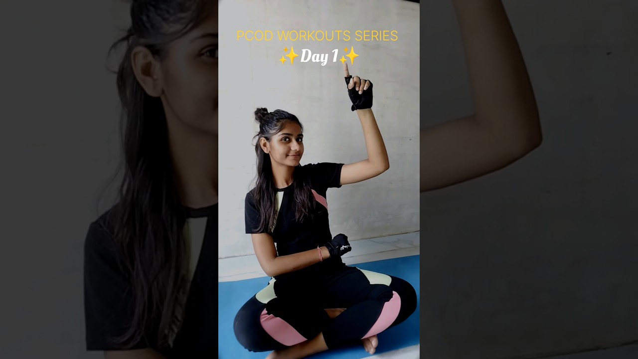 let's keep it slow and make progress✨|PCOD Workout Day 1| No Jumping, No Equipment