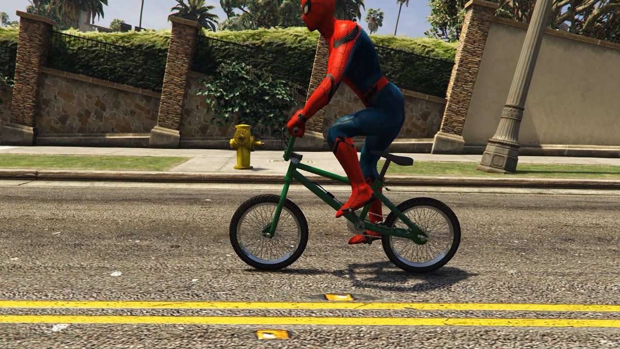 🚲 Человек-Паук на Велосипеде Spider-Man on Bike 👍 - YouTube