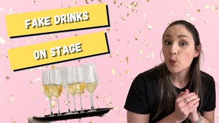 Fake Drink Props on stage  the secrets to making realistic looking fake drinks for theatre shows!