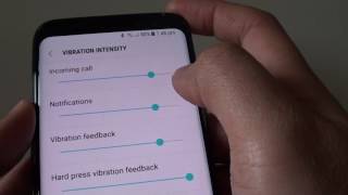 Samsung Galaxy S8: How to Change Vibration Intensity / Heptic Feedback