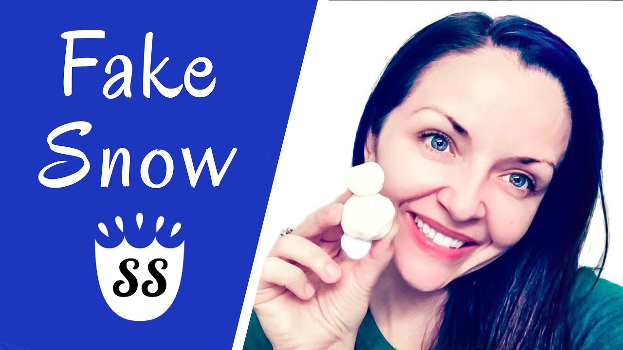 DIY How To Make Fake Snow With JUST 2 Ingredients YouTube