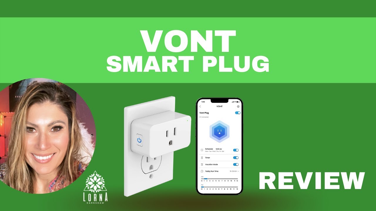 Vont Smart Plug-2 Pack Alexa, WiFi, Bluetooth, Google Assistant & IFTTT,  Timer