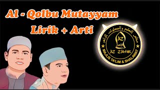Azzahir  Alqolbu Mutayyam  Lirikarti