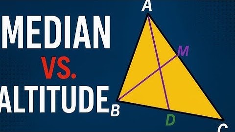 Median VS Altitude || Difference between Median and Altitude of triangle || Geometry By-Fariha Amin