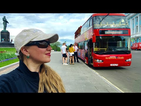 Обзорная экскурсия на двухэтажном автобусе по Нижнему Новгороду. Июнь 2022