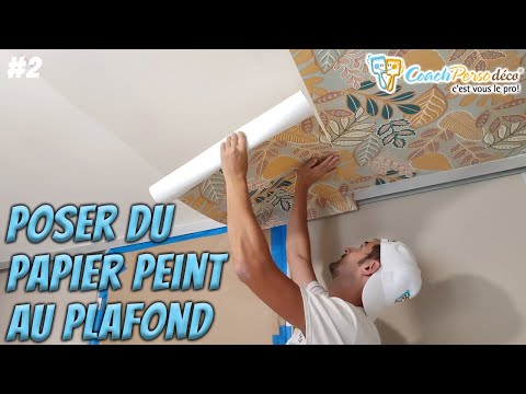 Vidéo: Tout sur la façon de coller du papier peint au plafond