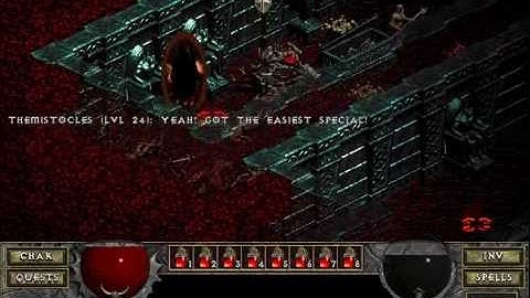 Diablo I: The Hell (Co-op Doom Playthrough) - Crypts Level 24 Part 1