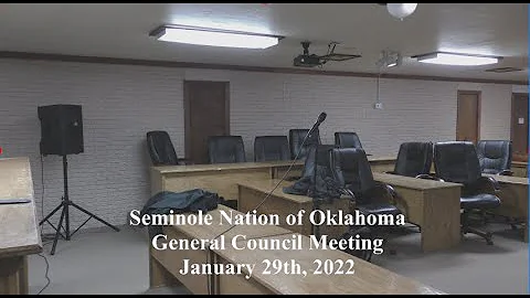 Seminole Nation of Oklahoma General Council Meetin...