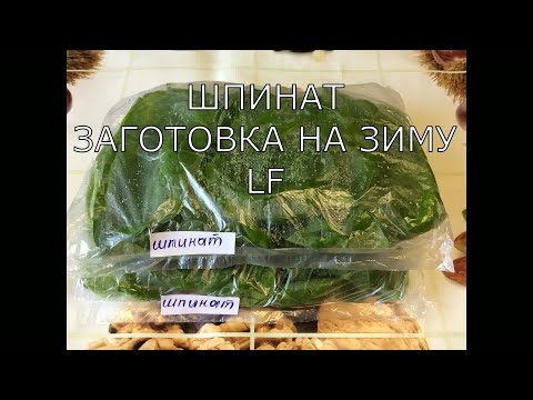 Шпинат. Заготовка на зиму.