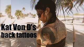 Kat Von D 's back tattoos