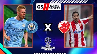 ESTRELA VERMELHA X MANCH. CITY - UEFA CHAMPIONS LEAGUE 23/24 - GROUP G -  ROUND 6 - LIVE (Simul.) 