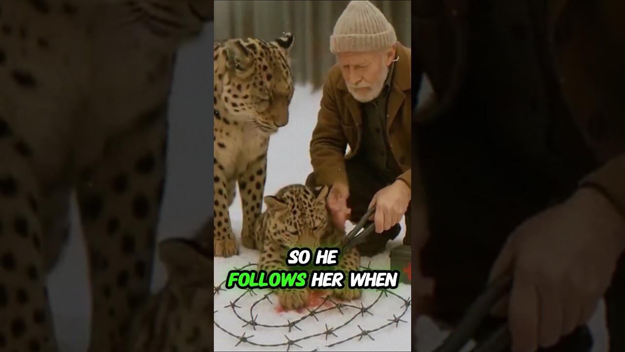 Man Helps Injured Baby Snow Leopard