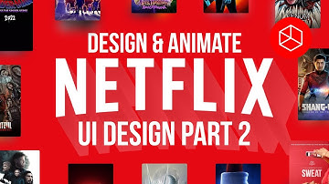 NETFLIX style UI Design PART 2 Tutorial - Design & Prototype #AdobeXD
