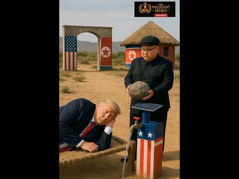 Donald Trump Sleeps While Kim Jong Un Quietly Hits Water Tap Trump Kim Shorts Funny Viral