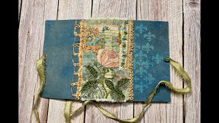 FRENCH JOURNAL Ep.  19: Attaching A Slow Stitched Spine Cover
