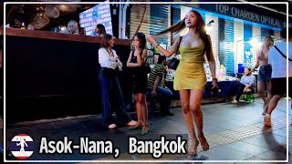A walk along Sukhumvit Road on the 2nd Friday night of October, when many freelancers on the street.