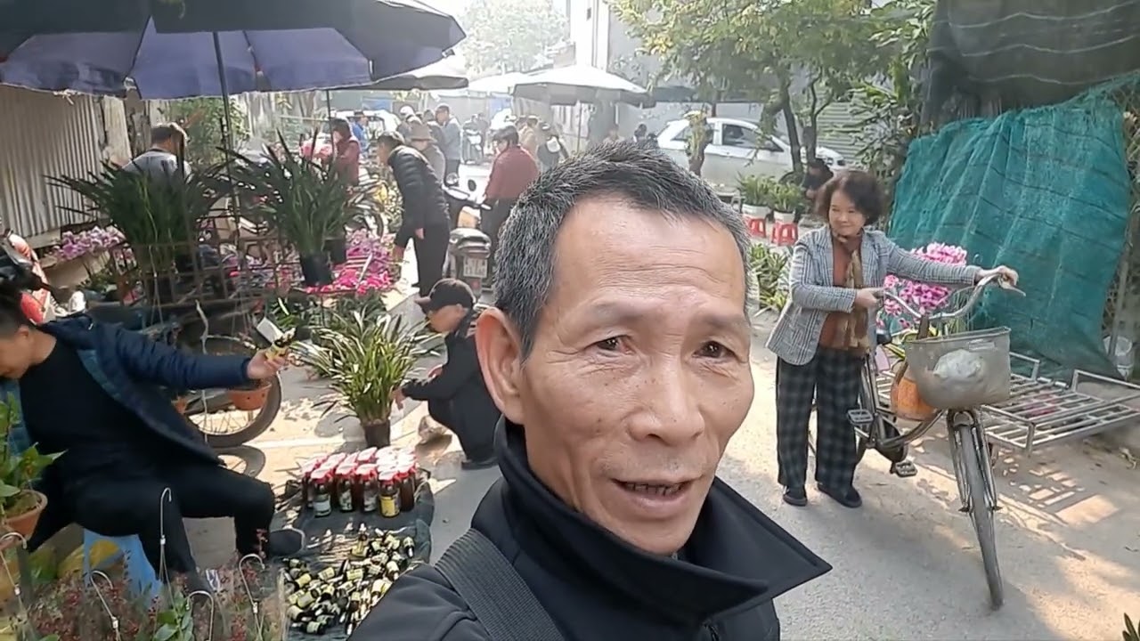 T415 Phiên chợ hoa lan Vạn Phúc Hà Nội , ngày 25 tháng 11 năm Ất Tỵ