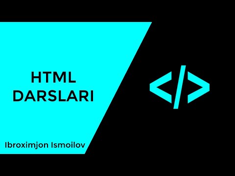 Video: HTML tilidagi barcha teglar nima?