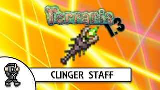 Terraria 1.3 CLINGER STAFF - new 'set & forget' weapon - CORRUPT MIMIC DROP