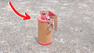 How To Make a Cardboard Grenade || How to make a hand grenade from  cardboard || DIY