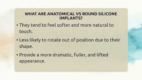 What Are Anatomical Vs Round Silicone Implants? - Plastic Surgery Transformations