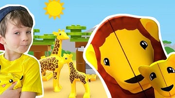 Let`s play with animals in LEGO DUPLO World game | Gameplay with Ima and Jessy